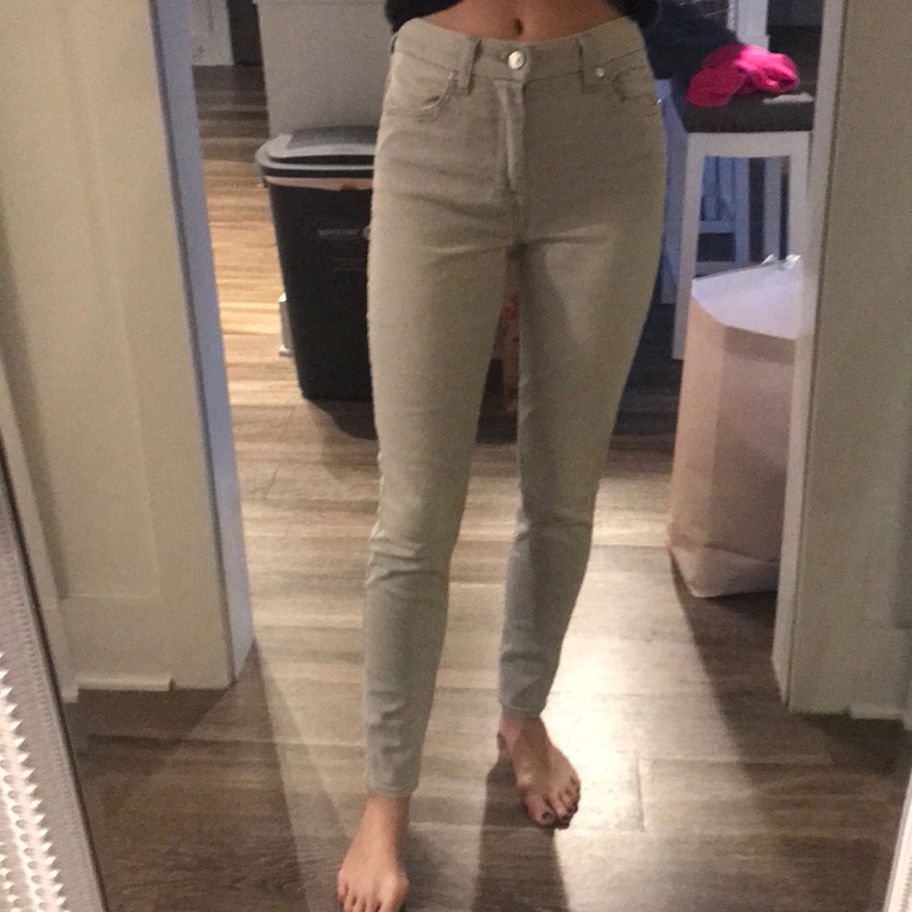 7 for all mankind jeans high waist ankle skinny